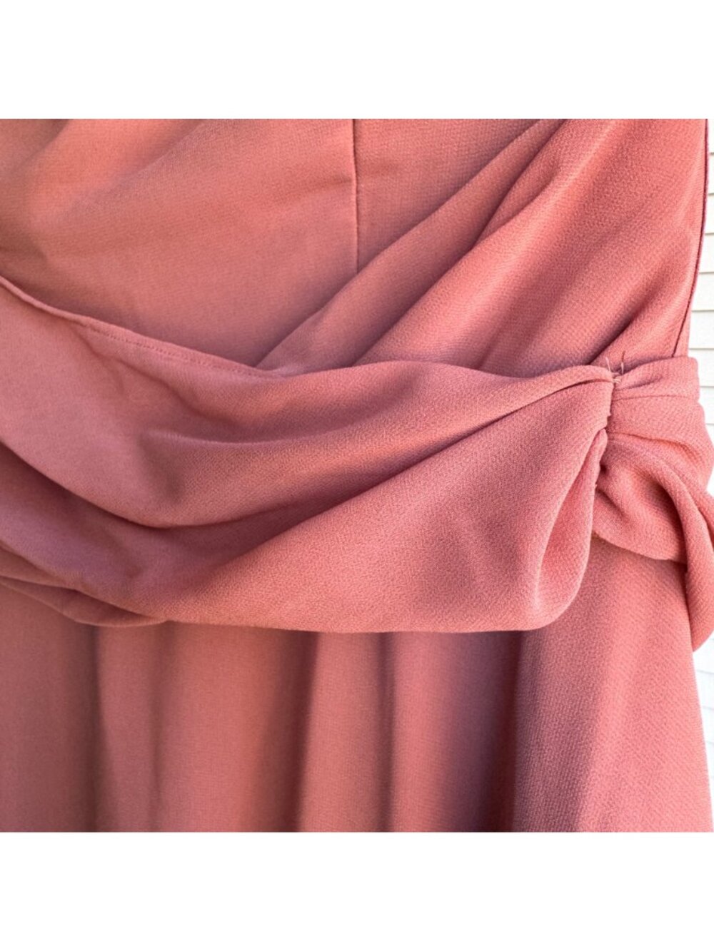 Birdy Grey Pink Bridesmaid Dress Matching Bow Tie Set Large Elegant Formal Wear - Picture 14 of 16